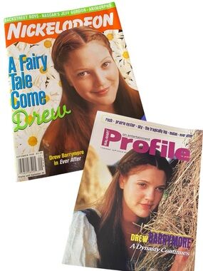 Ever After Vintage Drew Barrymore Magazines Bundle 90s Nickelodeon Profile